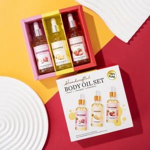 All New Custom Perfume Oil Anti-Oxygen Brightening Skin Strawberry/Pineapple/Peach Handcrafted Body Oil Set