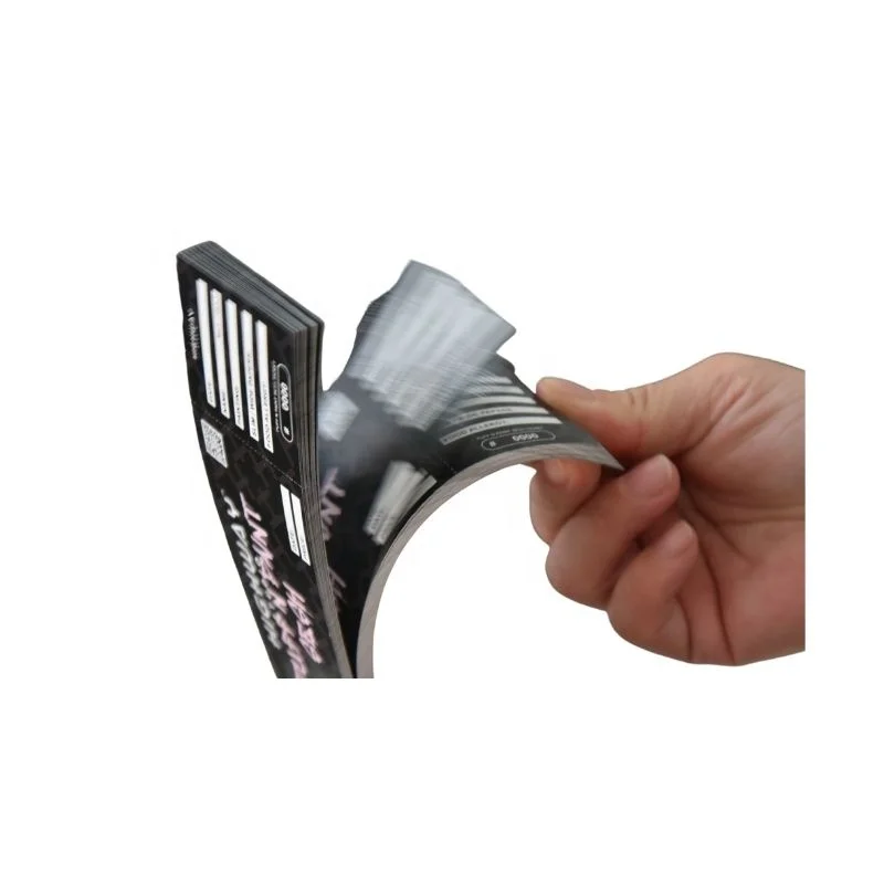Printed Paper Ticket Voucher Custom Raffle Books Printing Personalized Two Sides Printing Z-folds Tickets