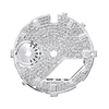 Cadran argenté avec diamant 18