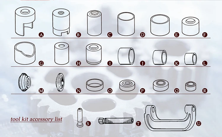OTC Upper Control Arm Bushing Service Set (7068) JB Tools
