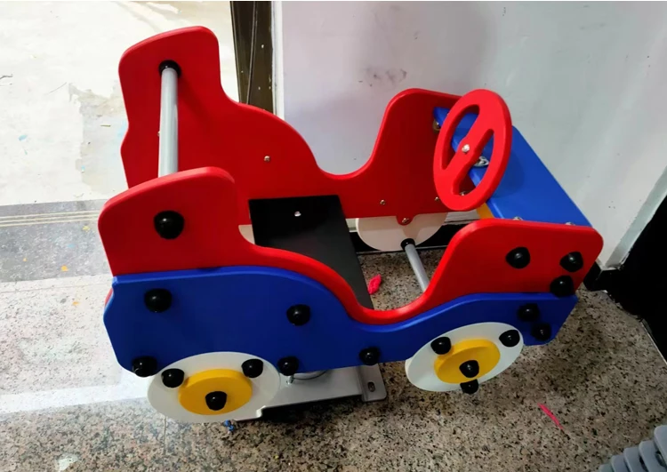 The Latest Outdoor Amusement Equipment, Animal Rocking Horse PE Board Children's Spring Joystick