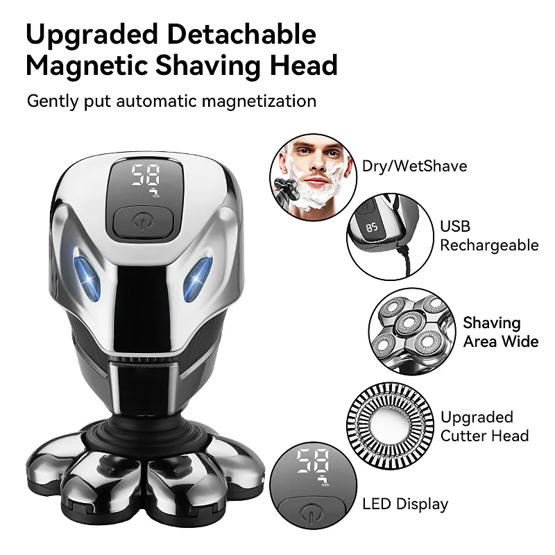 2023 New Fashion Waterproof Electric Beard Trimmer For Men 5d