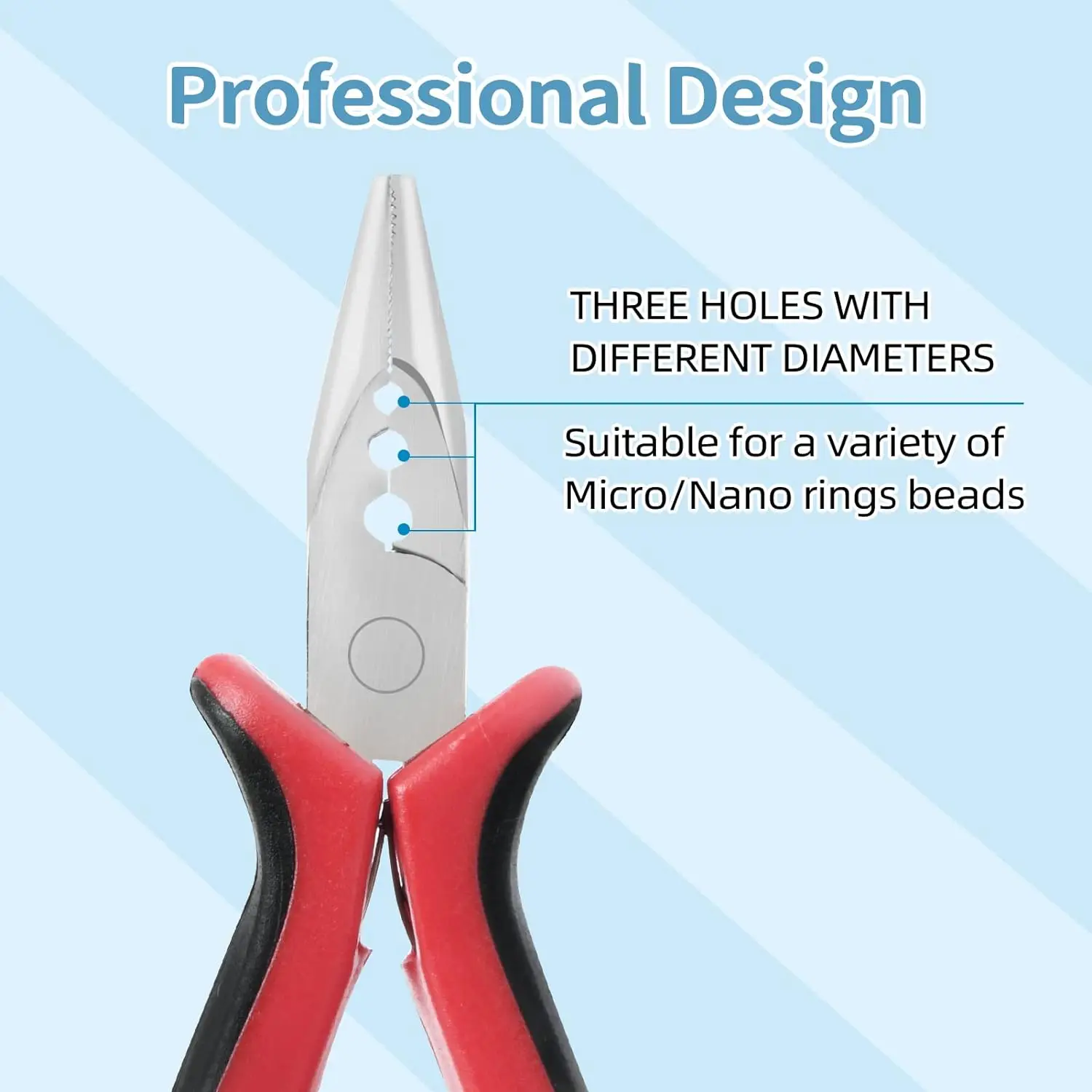 Professional 3 Holes Mini Micro Nano Ring Linkies Microring Hair ...