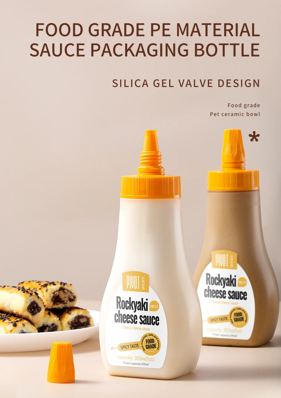 Wholesale Customized Pp Material Plastic Bottle Salad Dressing