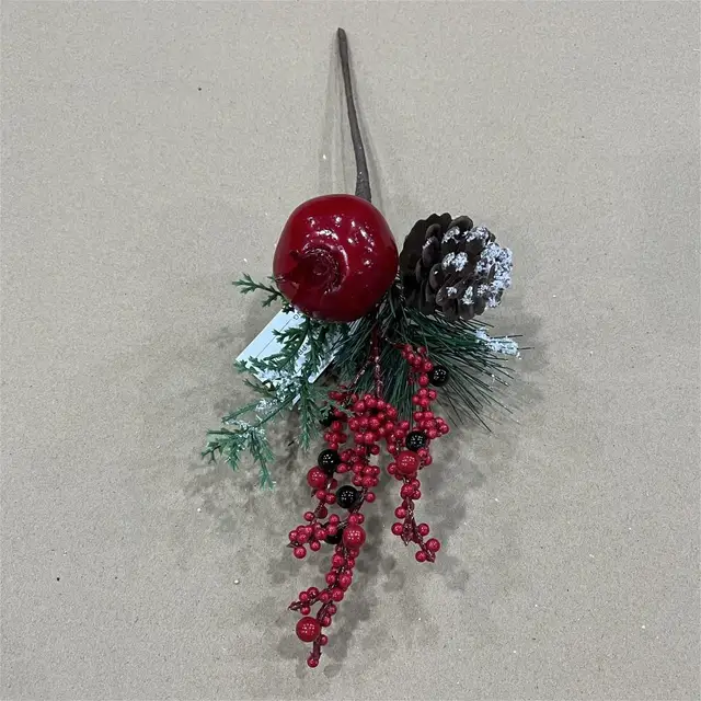 Xmas Decor Party & Holiday Supplies Eucalyptus Pine Leaf with Pinecones and Berries Pine Needles Stems Christmas Picks