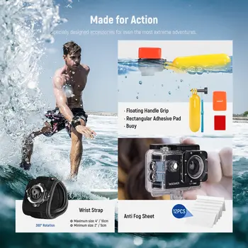 NEEWER 61 in 1 Action Camera Accessory Kit Accessories for Action and Sport Camera detail image