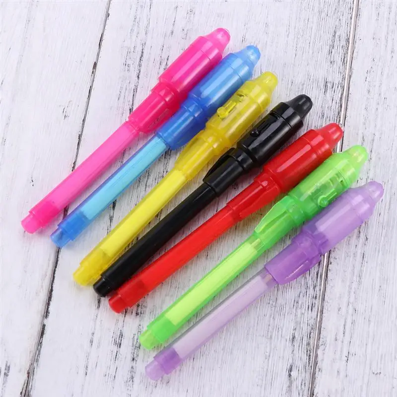 Multifunction Luminous Light Invisible Ink Pen For Kids Students Novelty Gift Drawing Learning Pen