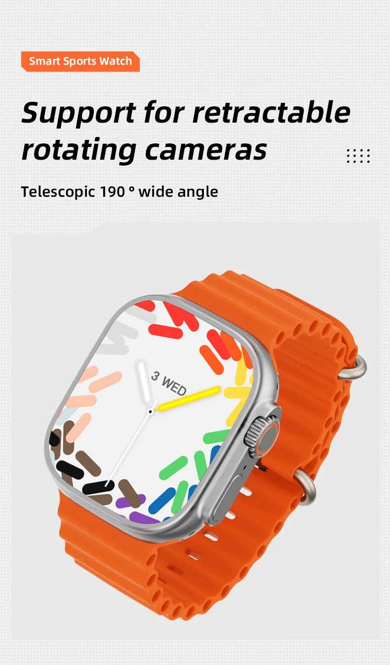 2023 mode plein écran Smartwatch CDS9 appareils Ultra portables Android 8.1 étanche intelligent numérique montres intelligentes