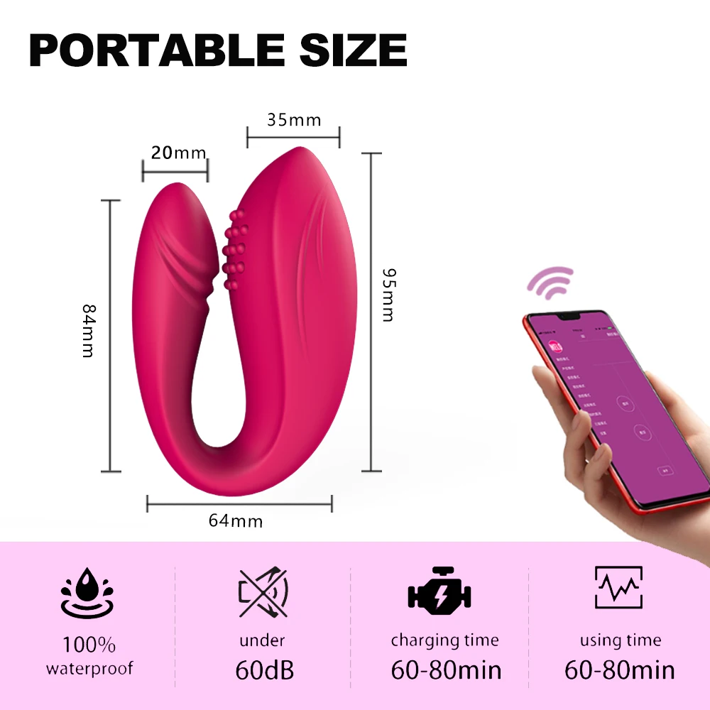 Jouets sexuels Vibromasseur Bluetooth pour femmes Vibromasseur sans fil  Contrle  distance par application Vibromasseur  porter Culotte vibrante  Jouet pour couple Sex shop