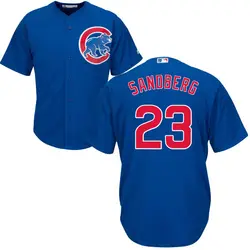 Men's Majestic Chicago Cubs #23 Ryne Sandberg Authentic Black Fashion MLB  Jersey