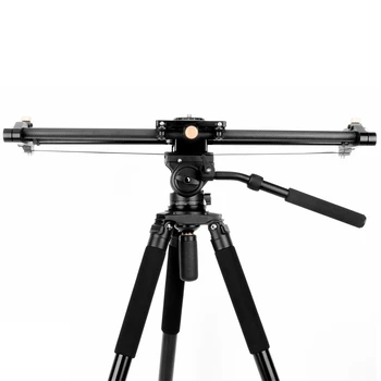 Q680 75'' Professional DSLR Video Camera Tripod Stand Aluminum Photography Tripod 20kg Load with Fluid Panhead detail image