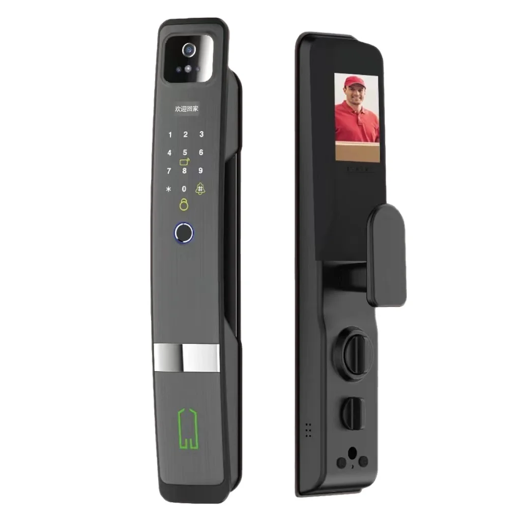3D Face Recognition S924MAX HD Camera Door Lock Tuya Wifi App Fingerprint Password Card Key Digital Doorlock