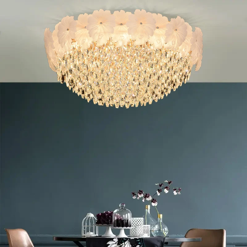 Zhongshan Factory Octagonal Light Fixture of Ceiling Light in Chinese K9 Crystal for Chandelier Home Decor