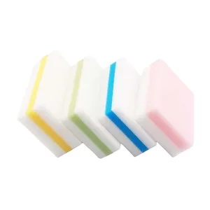 2026 Magic Sponge Cleaning Kitchen Household Cleaning Colorful Soft PU Sponge