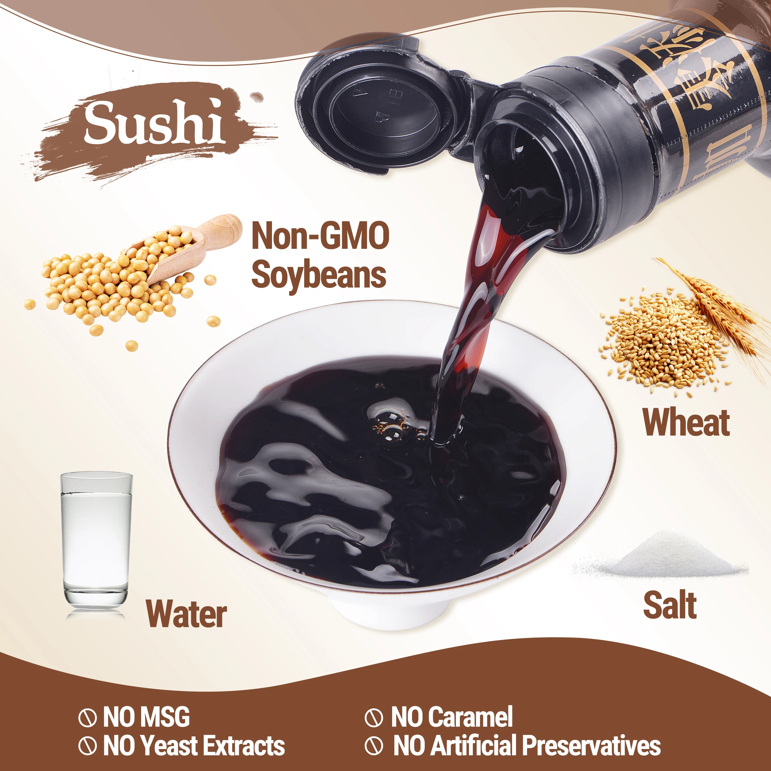 Indonesia Halal Light Japanese Kikkoman Dark Sweet Soy Sauce Kecap
