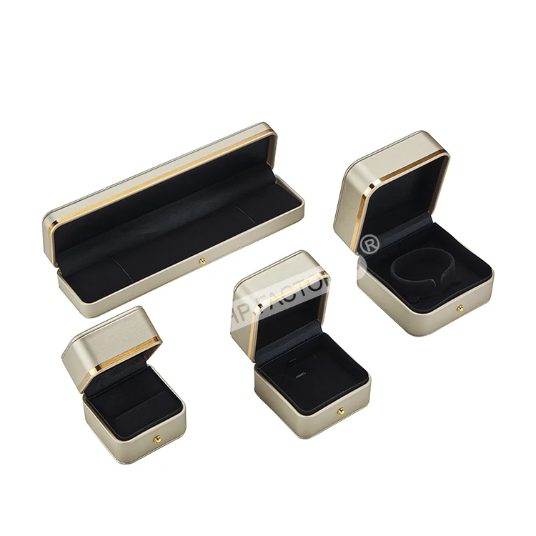 Jewellery Display Box Luxury Organizer Case Velvet Pu Leather Earring Ring Necklace Bracelet