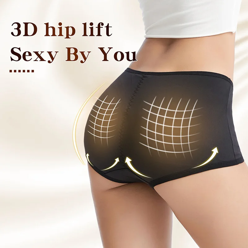 In Stock Item Polyester Push up and Enhancer Hip Padded Panties Women 3XL