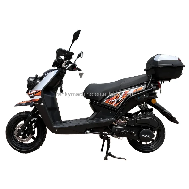 Popular 125cc Gas Moped Scooter Cheap 50cc Gasoline Scooter with Pedals