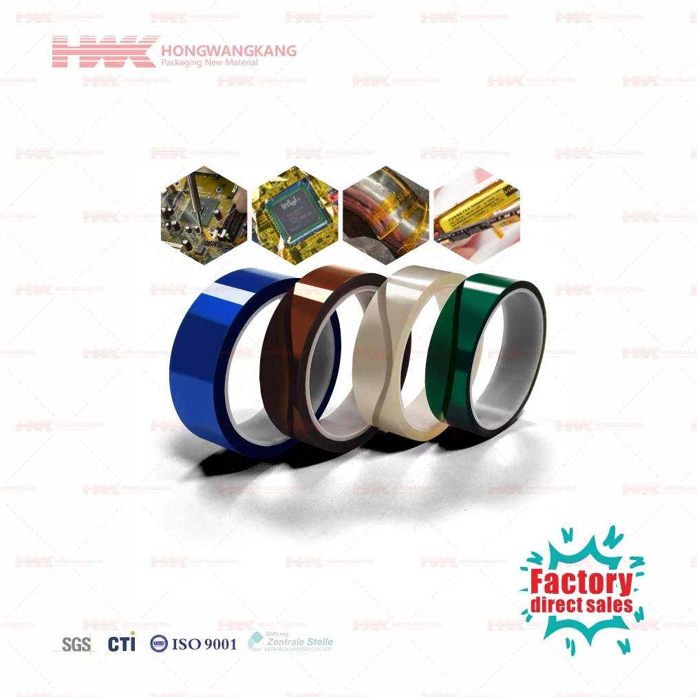 HWK Factory Custom Heat Resistant High Temperature Tape Amber Sublimation Tape for Heat Press Machines and Digital Printers