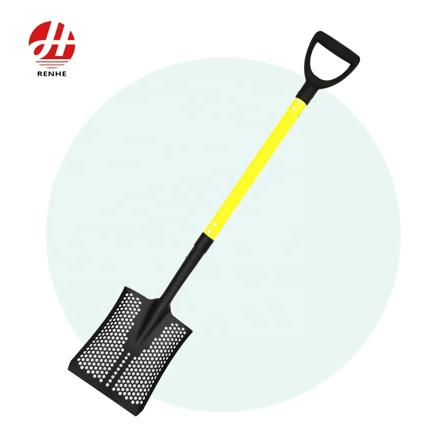 High Quality Hand Tools 50Mn Steel Farm Sieve Shovel  Chicken Poop Scooper Sifter  Spade