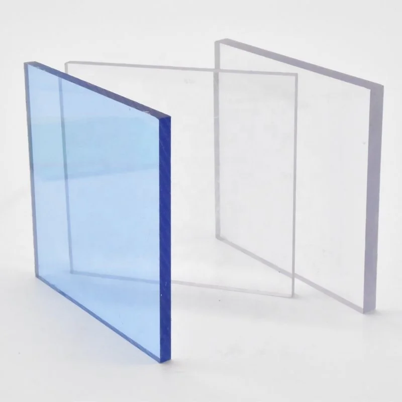UV Coated Flat Solid Polycarbonate Sheet Bendable Roof Panels