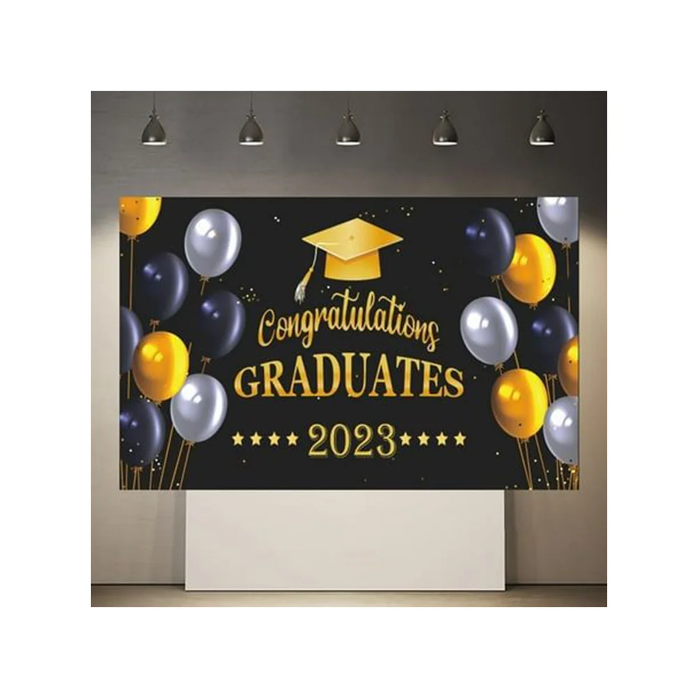 PVC Vinyl Banner Celebrating Graduation Background Stage Decoration Printing Custom Flex PVC Vinyl Banner