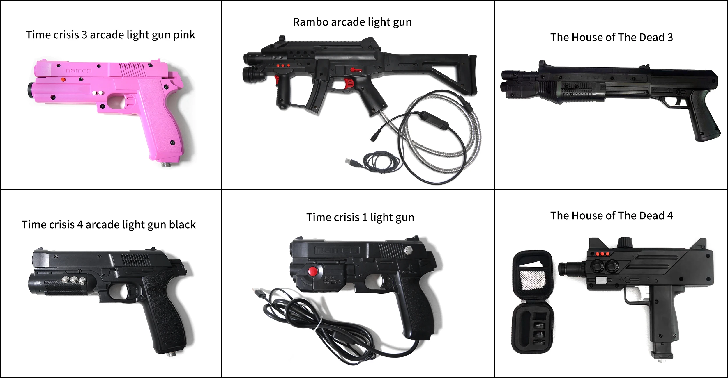 Wholesale Arcade Game Gun Modified to USB Light Guns With 4 LED Sensor For PC Shooting Game With Shock And Recoil From m.alibaba