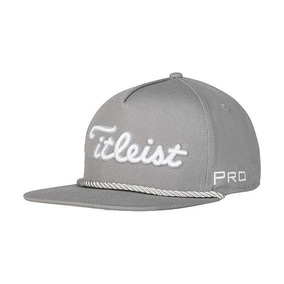 Custom 5 Panel Golf Cap 3d Puff Embroidered Logo Structured Trucker Hat High Quality Golf Rope