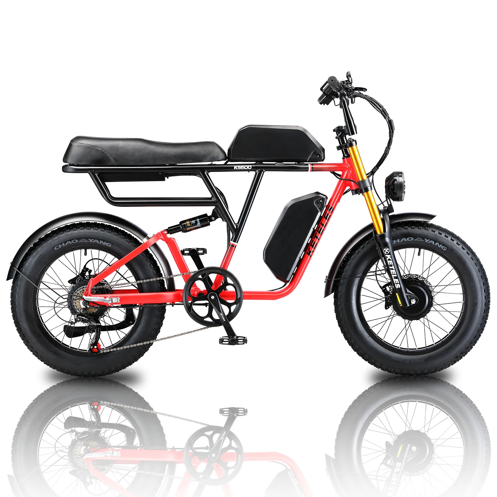 48V E Bike 80AH Fat Tire Elektrisk Mountainbike 1000W Elcykel Dobbeltmotor Stort drev Aluminiumslegering Kraftig stel