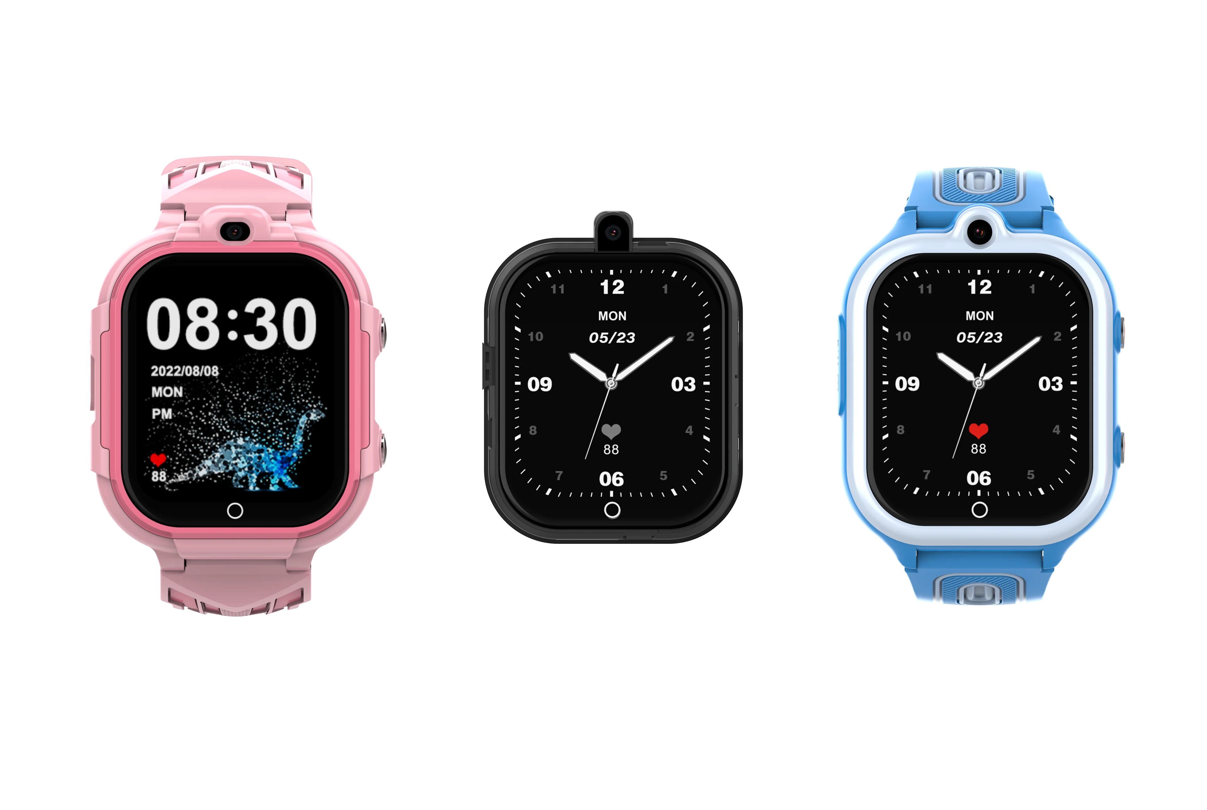 Wonlex Educational Smartwatch for Kids: Android Child Mode, Parent-Allowed WhatsApp Chat Detachable Colorful Strap Smartwatch