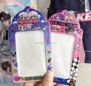Factory Price PVC Keyring Album Collect Custom Personalised Korea Star Photo Card Holders Keychain Kpop Photocard Holder