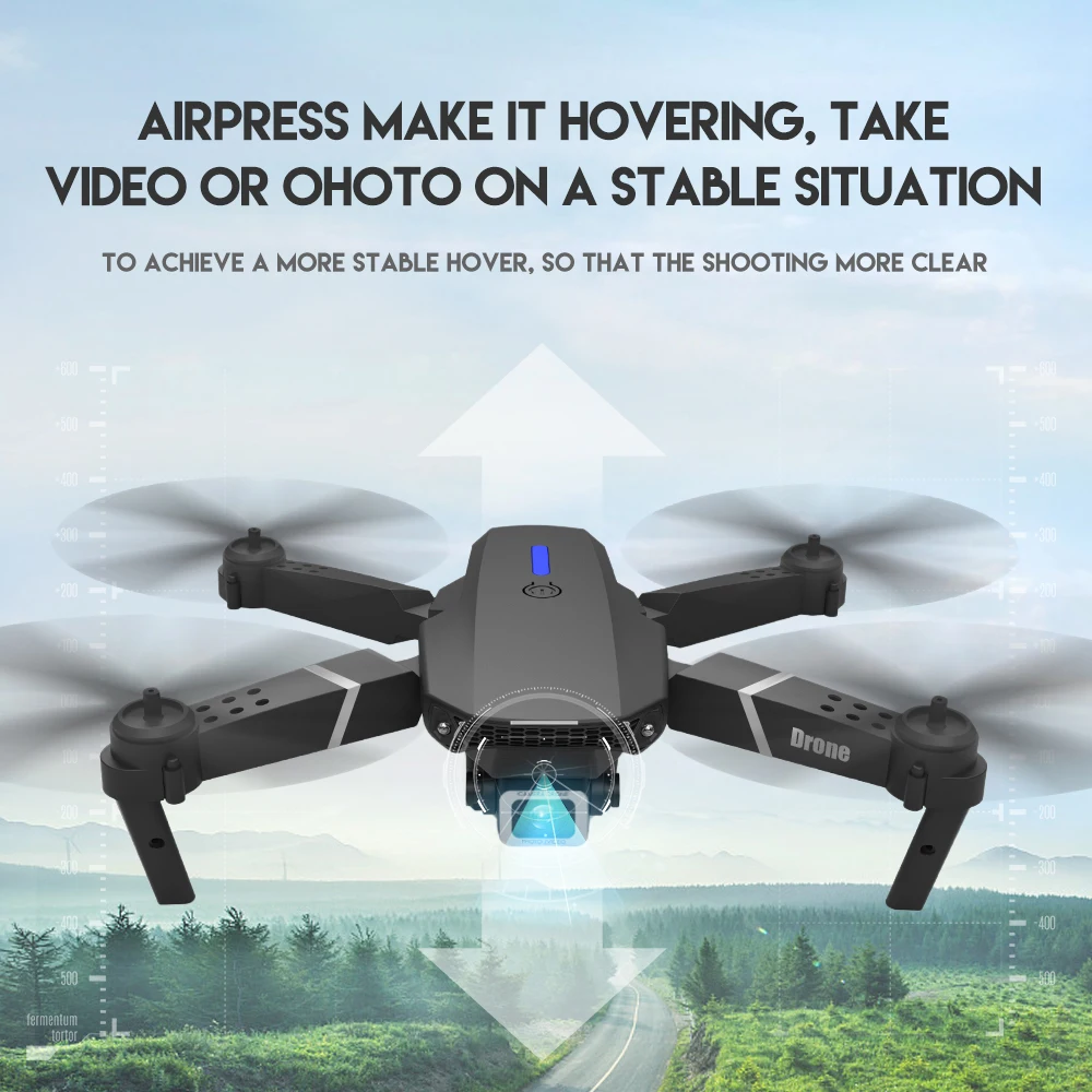 Cheap E88 4k HD Mini Drone With camera drone WiFi 1080p real-time transmission FPV drone follow me rc Quadcopter