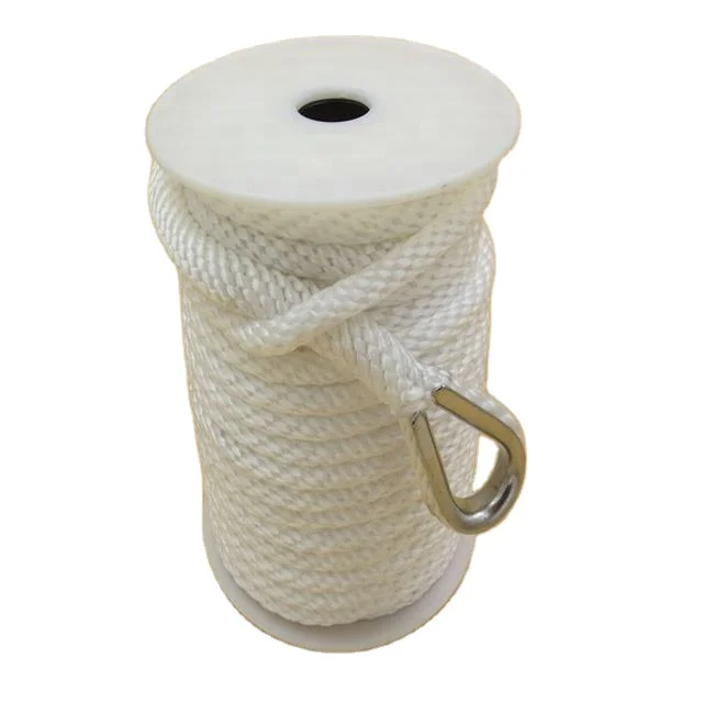 Solid braided rope our the best selling product is 3/8''*100' solid braided anchor rope for mooring in kayak accessory