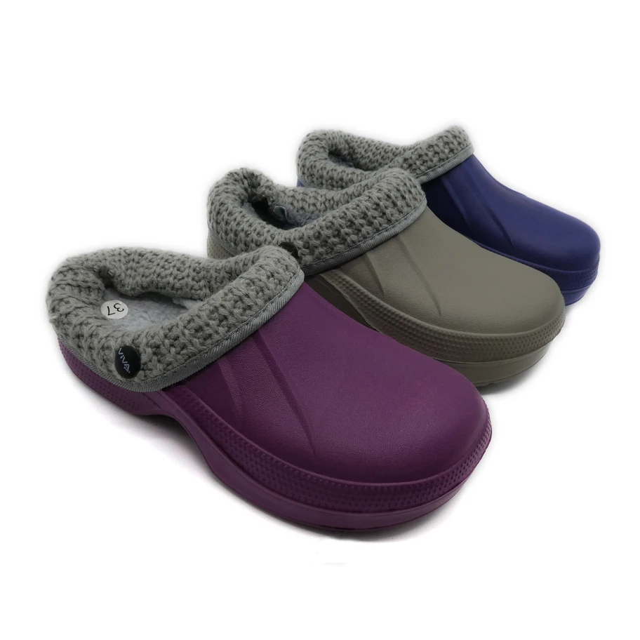 Hot Sale Indoor EVA Sandals Unisex Winter slippers Warm Rubber Woman's Clogs