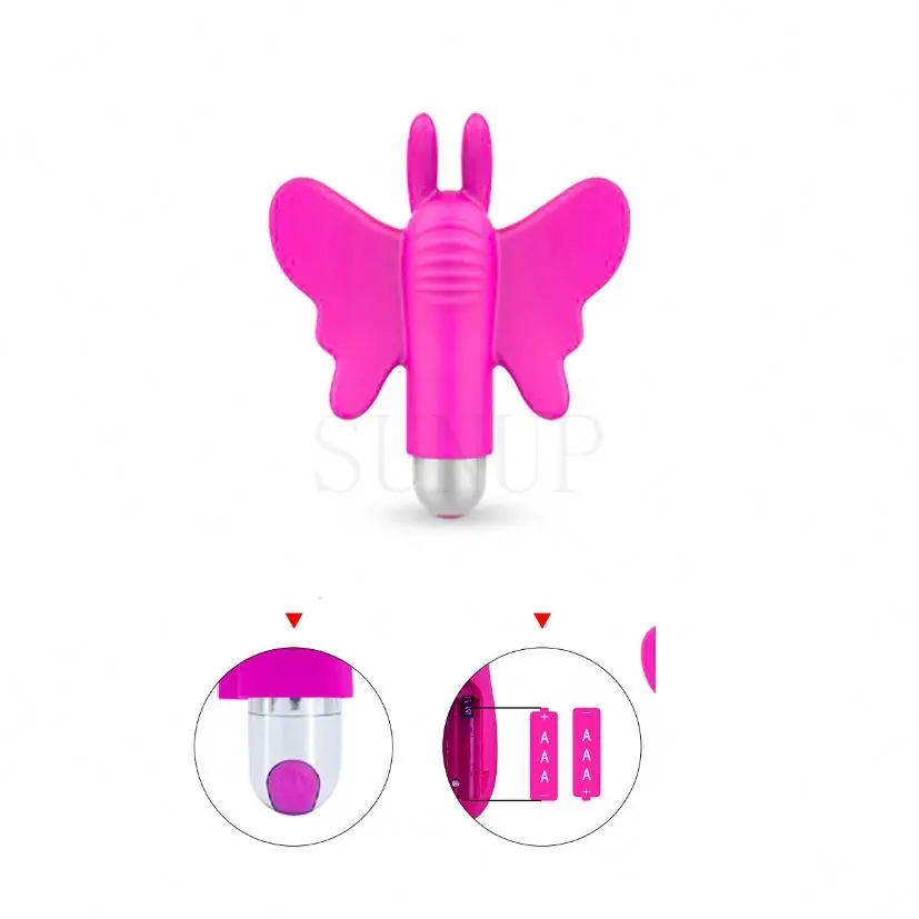 Factory G Spot Stimulate Clitoris butterfly Finger Glove Sex Products Female Adult Toys Vibrator