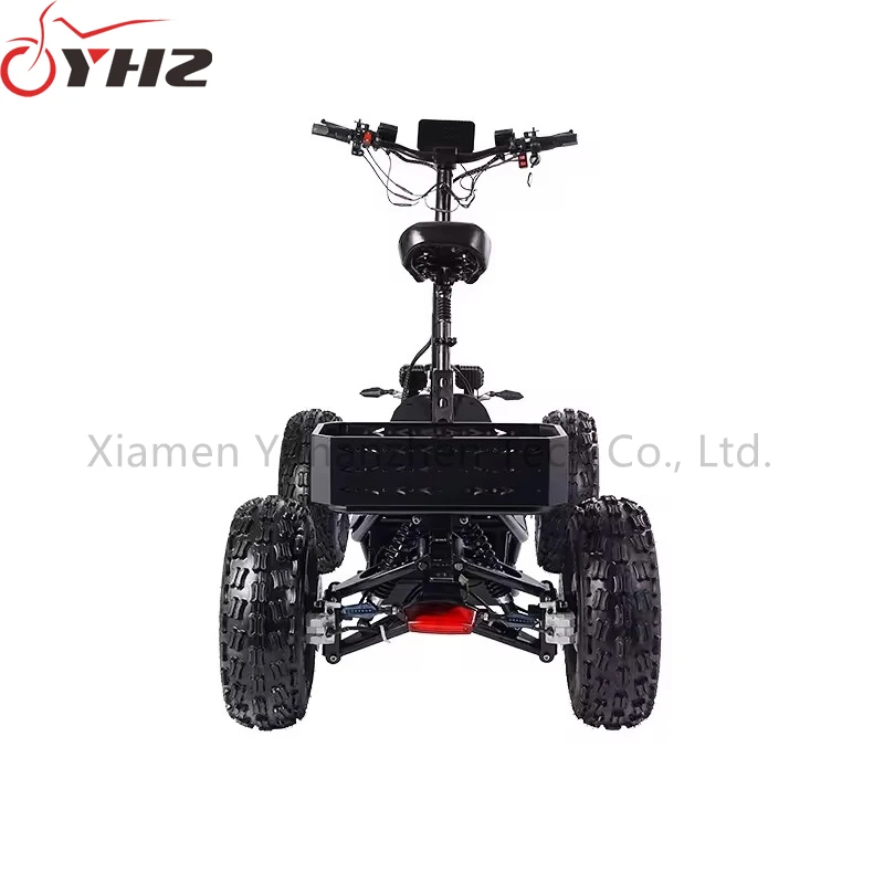 Powerful 4x4 Folding Electric Scooter 6000w Four Wheels All Terrain Vehicle Offroad Motorcycle
