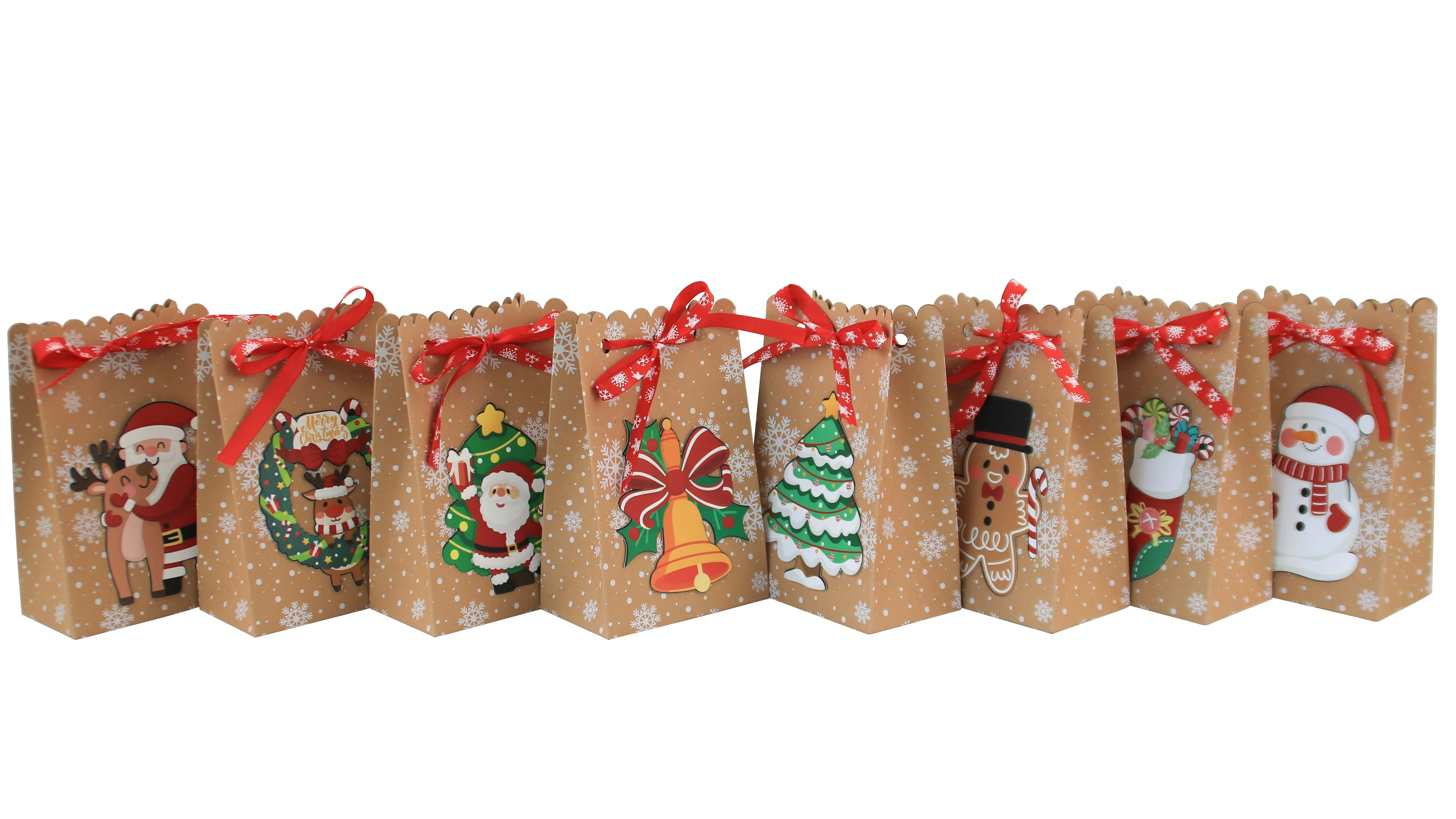 Christmas Goodie Bags Cookie Bags For Gift Giving Xmas Paper Gift Boxes