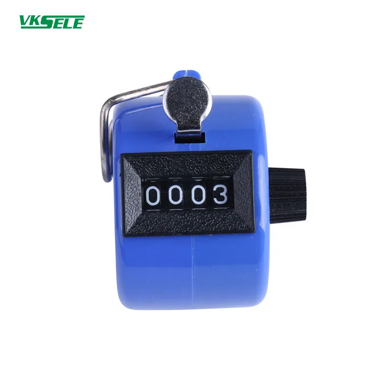 VKS-04 черный, красный, оранжевый, 8 цветов, ручной пластиковый счетчик