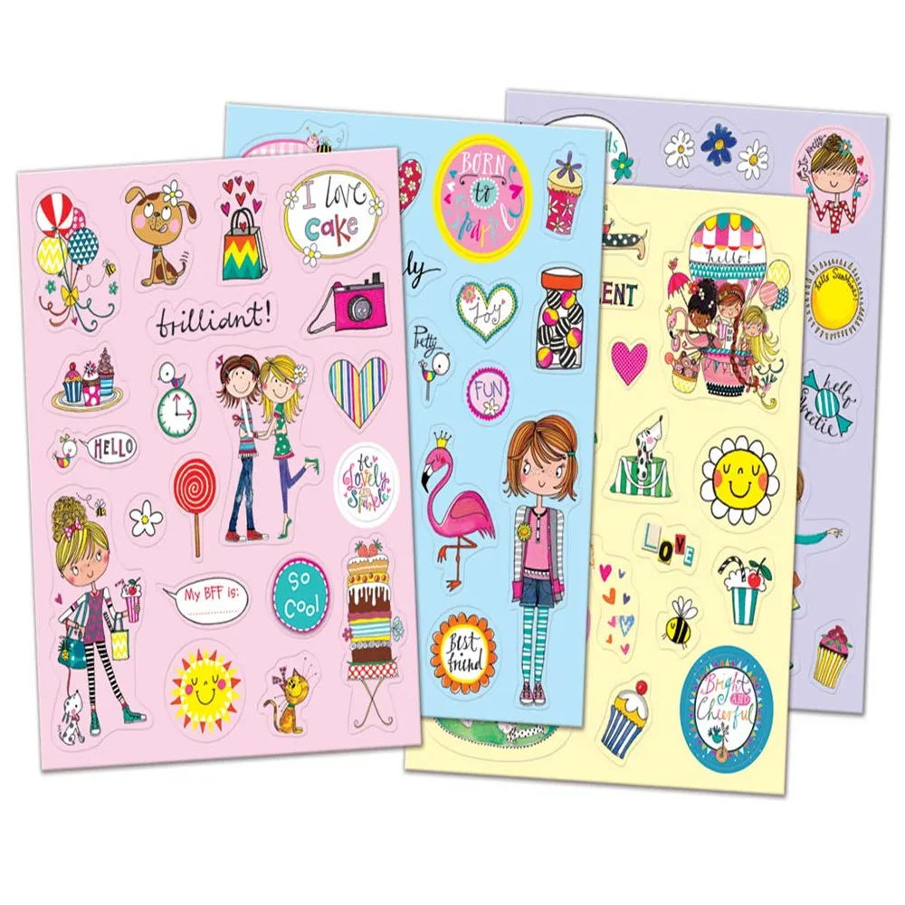 Заводская цена специальный дизайн красивая мультяшная наклейка для