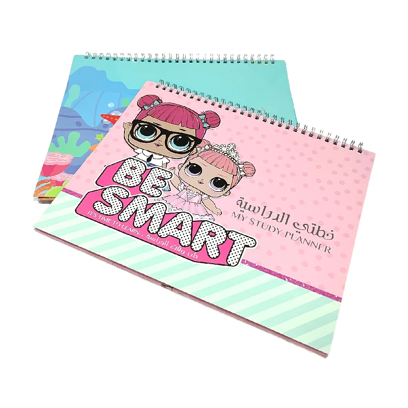 Custom Notebook Manufacturer Make A4 Planner Diary Lined	Spiral Notebook for School
