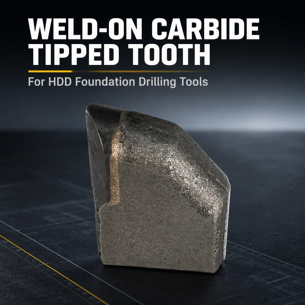 Backreamer Weld-On Carbide Tipped Teeth for HDD Foundation Drilling Tools/Carbide Bullet Tooth Holder / HDD Tooth Holder