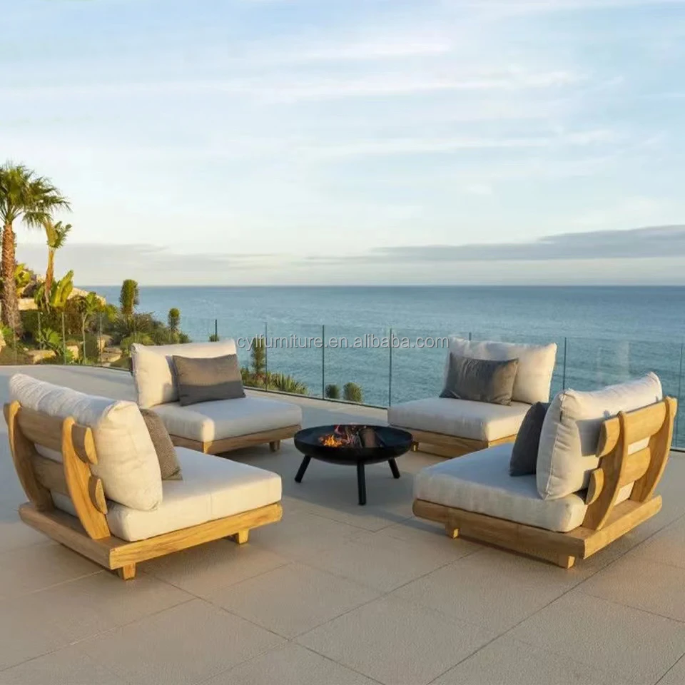 Curated visual reference: Waterproof Minimalist Modern Furniture Waterproofing Reference: Modern Waterproof Teak Wood Furniture For Outdoor Spaces