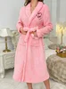 Pink bathrobe