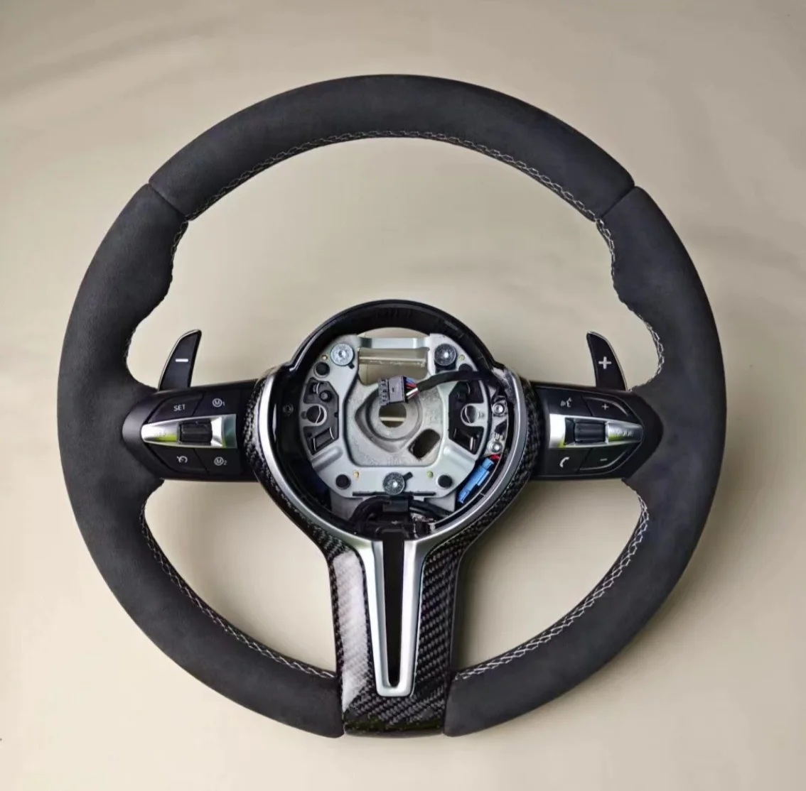 M Performance Leather Steering Wheel Fit for BMW F30 F32 F10 F20 F07 ...
