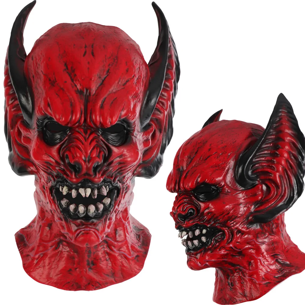 Deco Halloween Exterieur Masque Halloween Sorcière Effrayant - Latex Realiste Avec Cheveux - Pour Déguisement Horror - Taille Unique Masque Sorcière Halloween