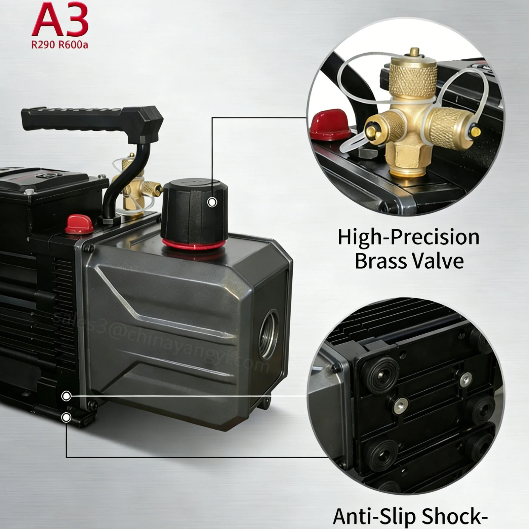 Factory OEM Portable Two Stage Piston Vacuum Pump Ammonia Gas A3