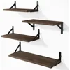 Juego de 4 piezas Paulownia Satellite Brown