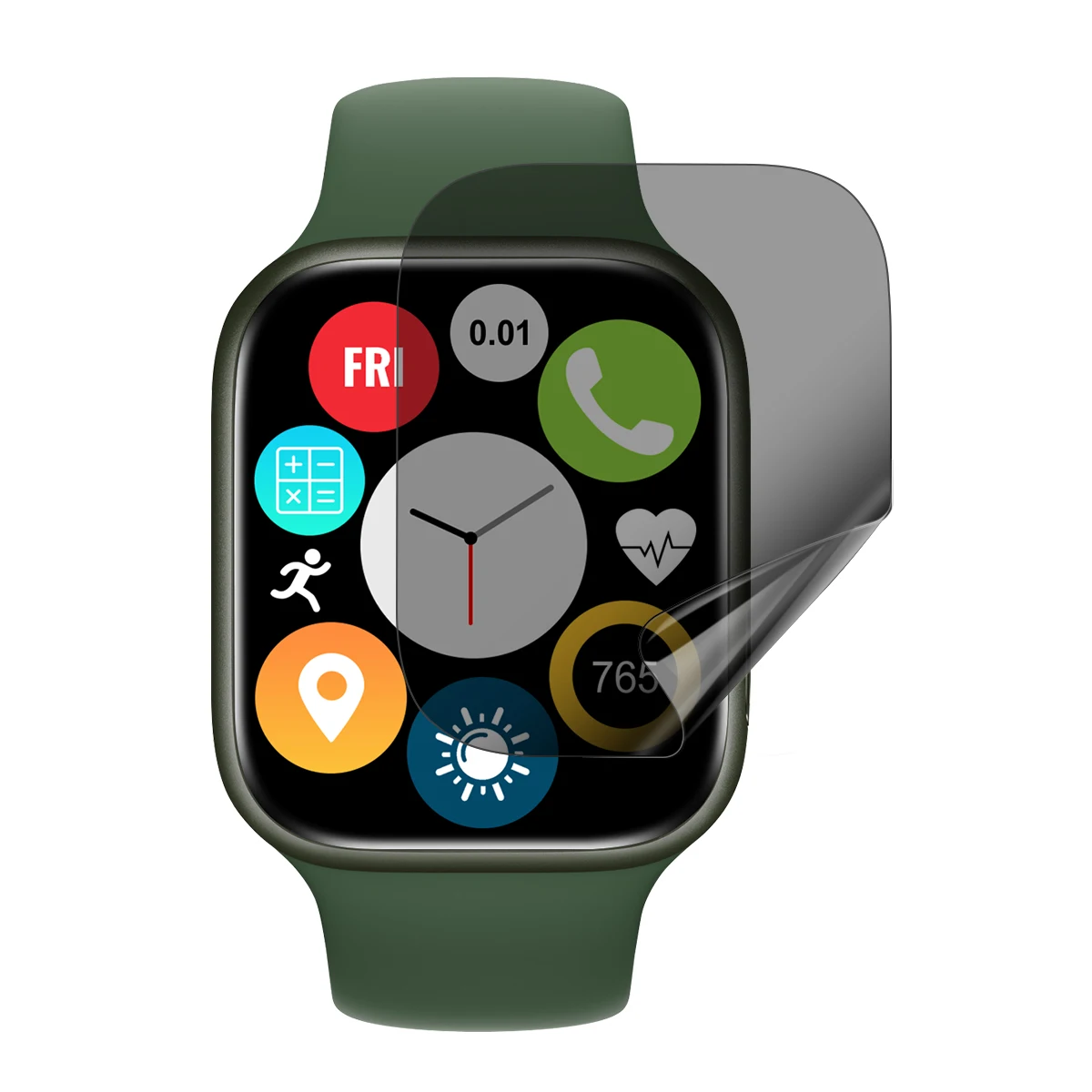 Bubble Free Smart Watch Hydrogel Anti Spy TPU Protective Film for Apple Watch Series 4 38/40/42/44/45mm