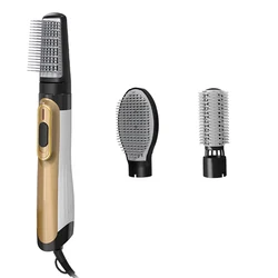 Оптовая продажа, профессиональный фен для волос, вращающаяся плойка, электрическая расческа для горячих волос, щетка для выпрямления, фен для волос