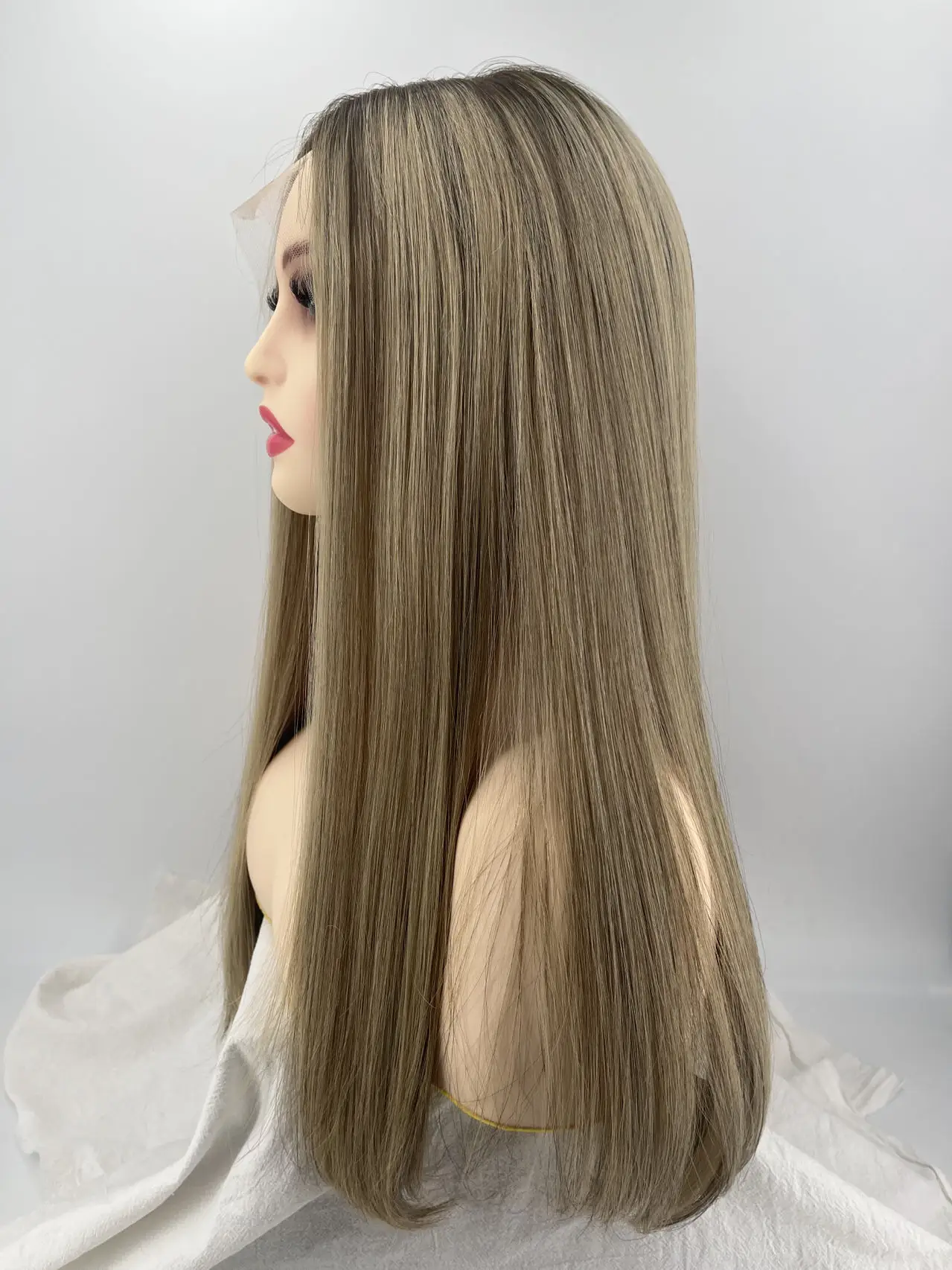 Qingdao Jewish Wigs Factory's Kosher Jewish Sheitel Wigs for Women Unprocessed Double Drawn European Hair Transparent Lace Top